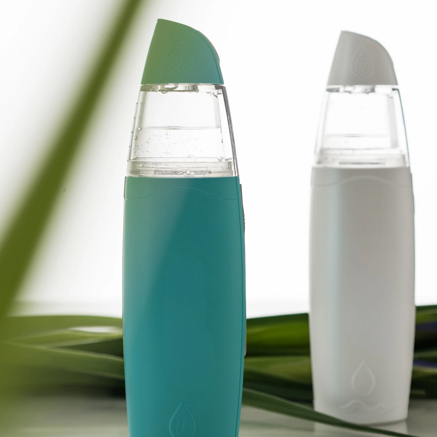Hydrogen Generator, Face & Body in teal and white finishes